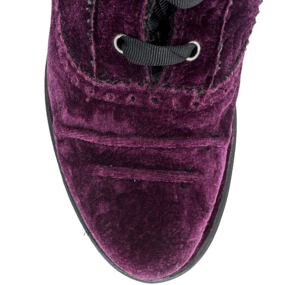 Women's Neosens Purple Velvet, Gothic, Fairy Core ,witch, Ankle Booties size 9 - Picture 9 of 16
